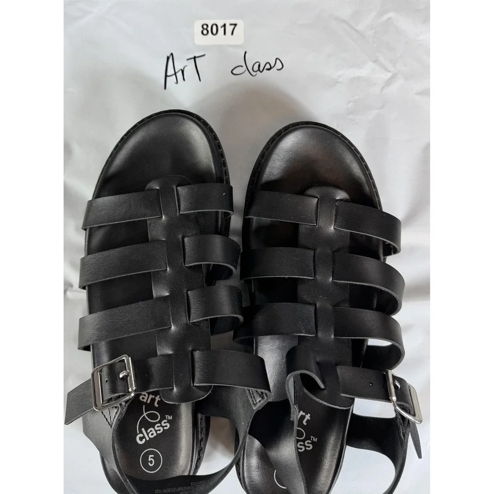 Art Class Shoes Girls Size 5 Fisherman Sandals Buckle Platform Casual Summer